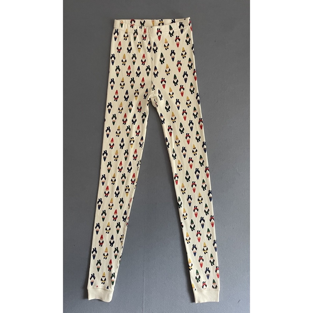 Hanna Anderson Girl Boy 14 Long John Pajama Pant Gnomes Christmas Holiday Organi - Picture 9 of 10